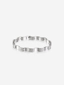 Silver Tile-Shaped Bracelet -