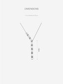 Silver Tile-Shaped Necklace -