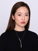 Silver Tile-Shaped Necklace -