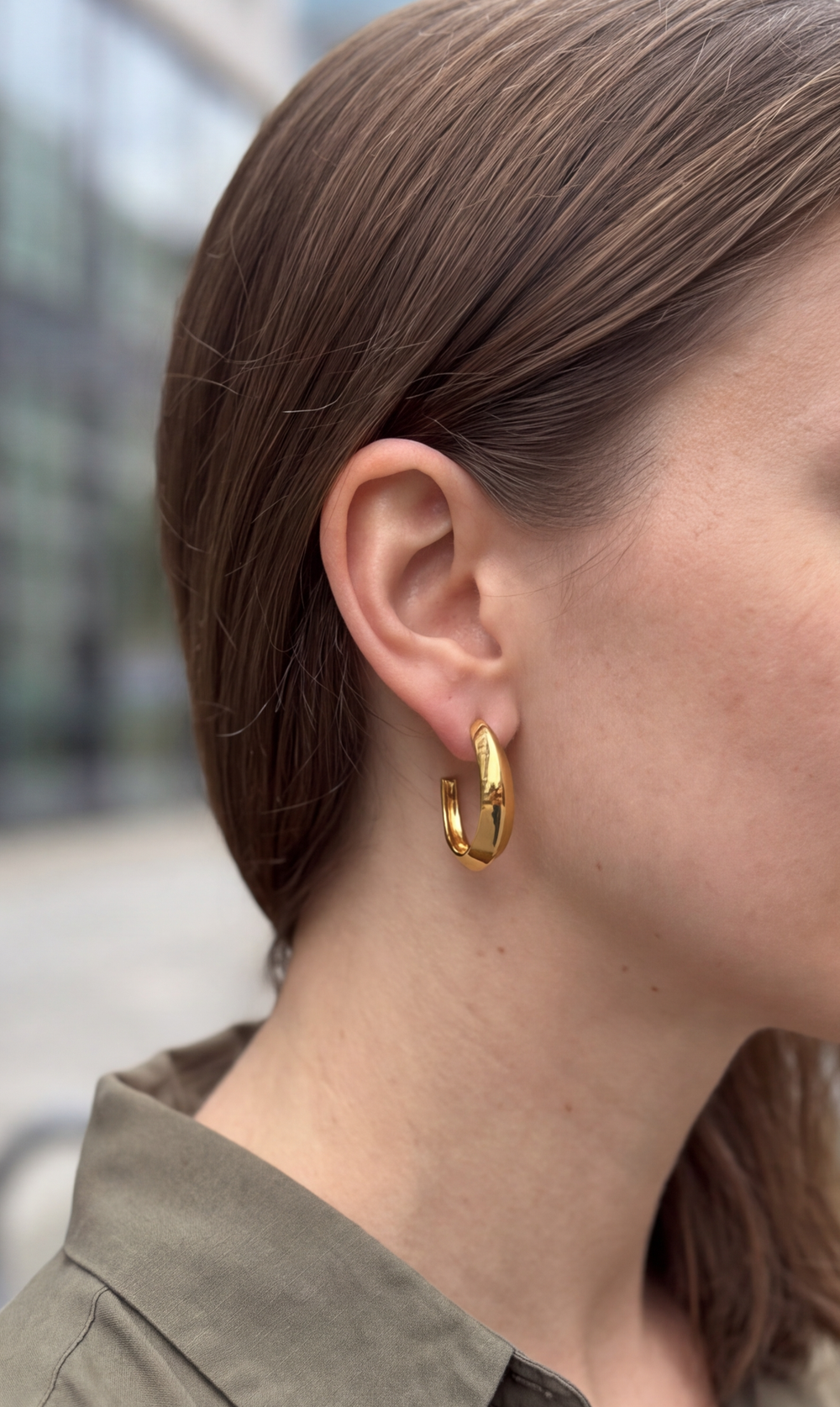 Chic Hoop Earrings customer photo
