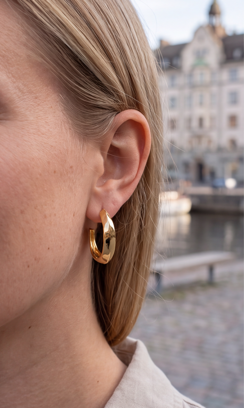 Chic Hoop Earrings customer photo