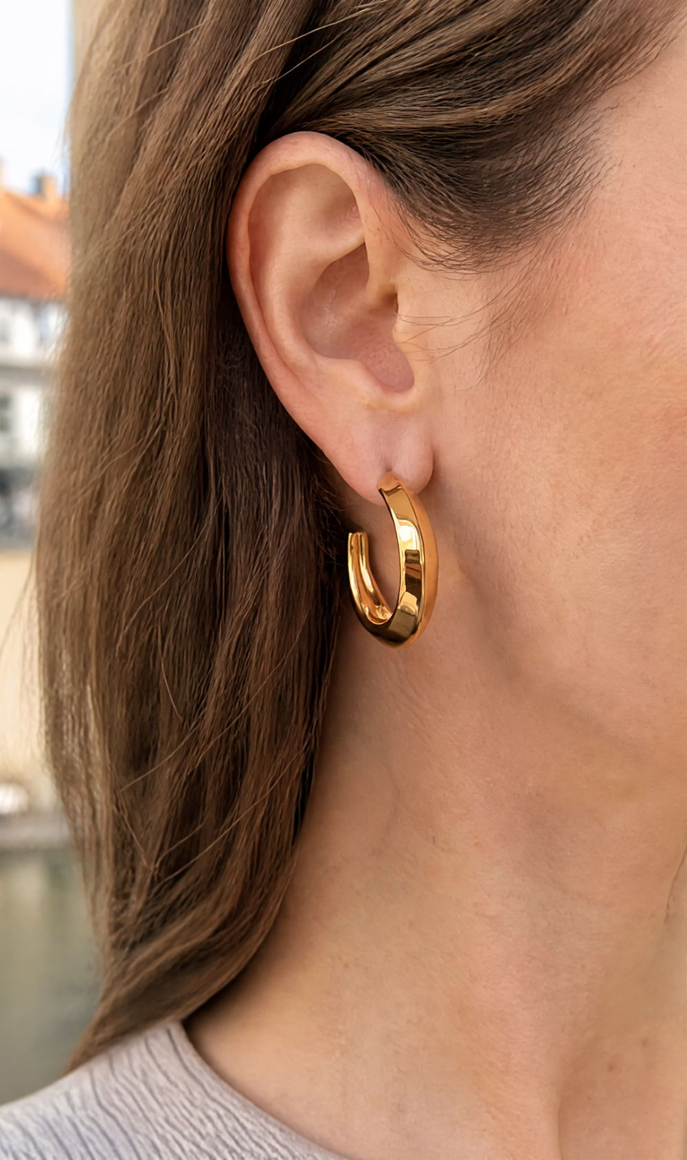 Chic Hoop Earrings customer photo