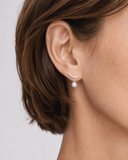 Suspended Pearl Drop Earrings -