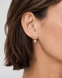 Suspended Pearl Drop Earrings -