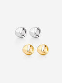 Tapered Arc Hoop Earrings -
