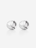 Tapered Arc Hoop Earrings -