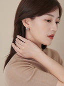 Tapered Arc Hoop Earrings -