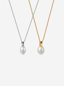 Tile Pearl Necklace -