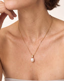Tile Pearl Necklace -