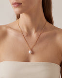 Tile Pearl Necklace -