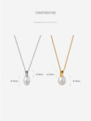 Tile Pearl Necklace -