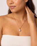 Tile Pearl Necklace -