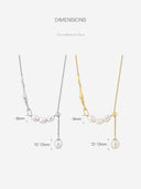 Triple-Baroque Pearl Sweater Necklace -