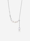 Triple-Baroque Pearl Sweater Necklace -