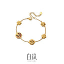 Water chestnut flower bracelet - 
