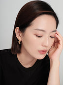 Wave C Hoop Earrings -