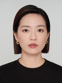 Wave C Hoop Earrings -
