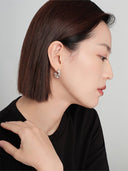 Wave C Hoop Earrings -