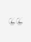 Wide C Hoop Earrings -