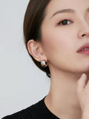 Wide C Hoop Earrings -