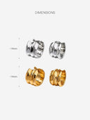 Wide Mirror Finish Hoops -