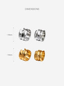 Wide Mirror Finish Hoops -